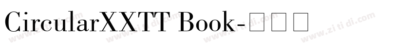 CircularXXTT Book字体转换